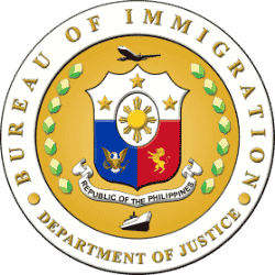 Bureau of Immigration Logo Bureau of Immigration logo featuring official insignia with elements that symbolize governance, security, and immigration authority in the Philippines.